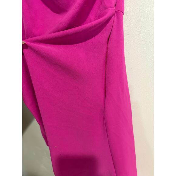 NWT Katie May New Age Ruched One Shoulder Bodycon Cocktail Dress Electric Pink S - Picture 4 of 7